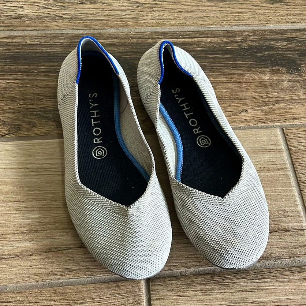 Rothy's Light Gray Flats